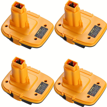 2-Pack/4-Pack DM18D Adapter Fits for Dewalt 18V XRP NiCad NiMh Cordless Tools, for Dewalt 20V Li-ion Battery Or for MK 18V Red Tools Li-ion Battery to Replace for Dewalt 18V NiCad NiMh Battery-Adapter Only, Battery Not Included