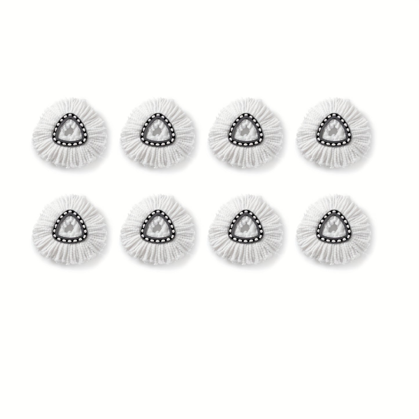4/8 Pack Spin Mop Replacement Head 360° Microfiber Mops Refills Easy Cleaning Round Shape Standard Size