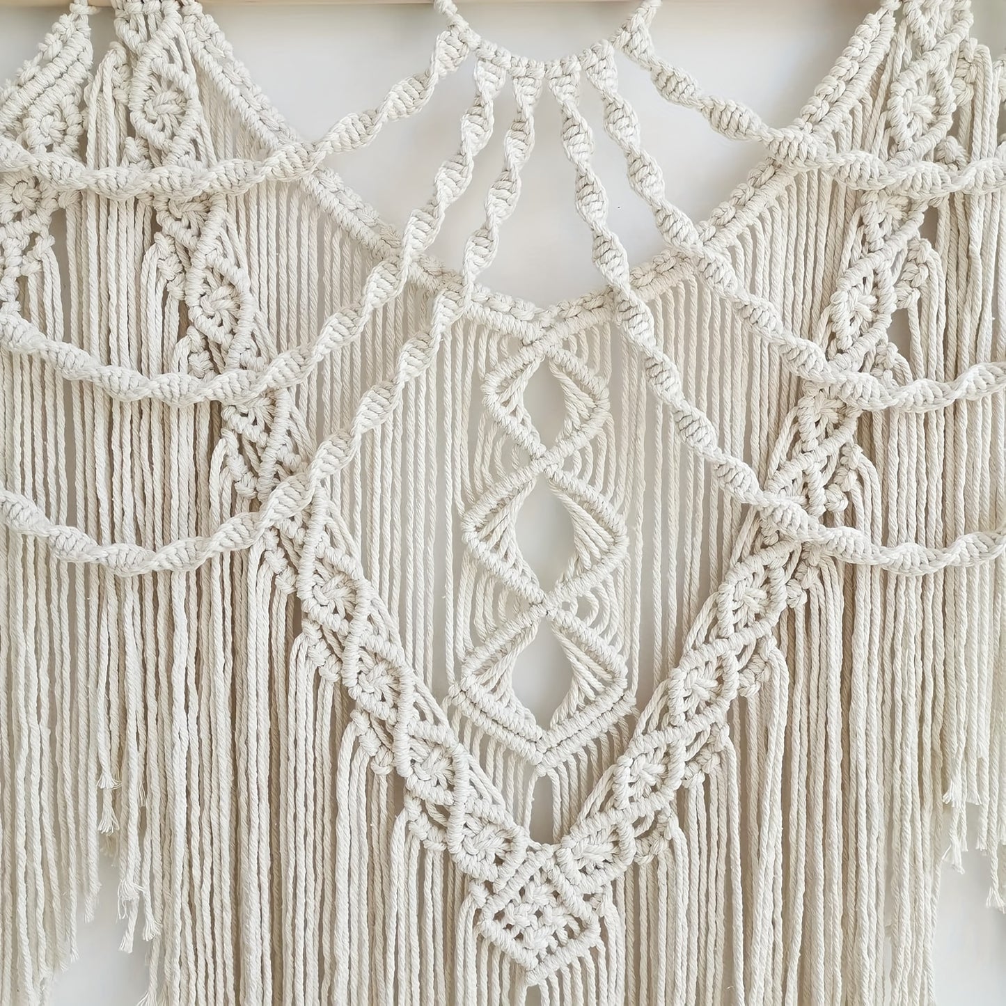 1pc of Large Macrame Wall Hanging, a Bohemian Tapestry for Home Decor, Handmade And, Suitable for Bedroom, Living Room, Or Wedding Party, Measuring 43 Inches by 32 Inches