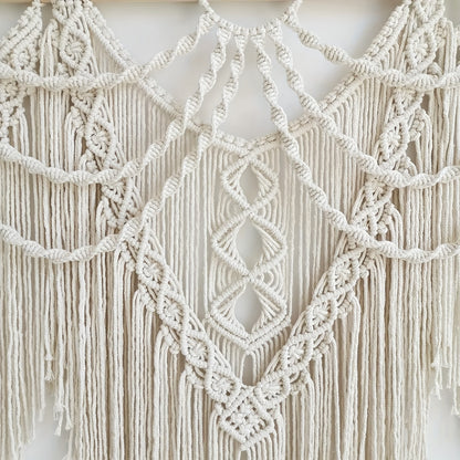 1pc of Large Macrame Wall Hanging, a Bohemian Tapestry for Home Decor, Handmade And, Suitable for Bedroom, Living Room, Or Wedding Party, Measuring 43 Inches by 32 Inches