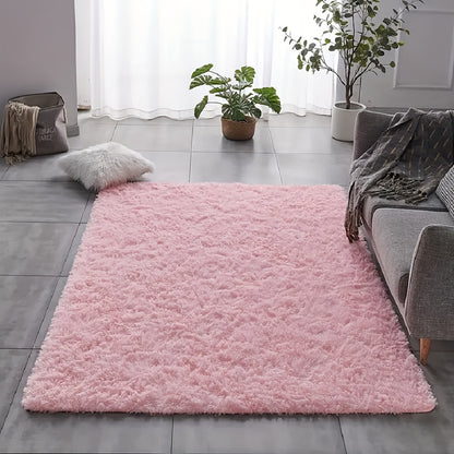Soft Plush Area Rugs Non-slip Fuzzy Plush Soft Shaggy Bedside Rug Tie-Dyed Living Room Carpet Teen Dorm Home DecorPet Friendly Bedroom Living Room Nursery Room Rug Home Decor Room Decor