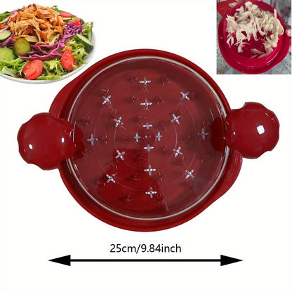 Chicken Shredder Large Chicken Breast Shredder Tool Twist with Anti-Slip Strip, Ergonomic Handle, BPA Free, Meat Shredder Tool Chicken Shredder Tool Twist with Heat  Tong And Cleaning Brush
