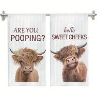 2 Pcs Hand Towels