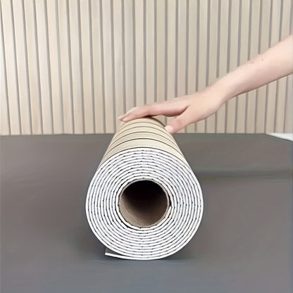 3D Wood Grain Wall Panels Self-Adhesive Peel and Stick Soundproof Grid Board Thick Matte Finish Wallpaper for Walls Ceilings Curved Surfaces Home Decor Easy Install