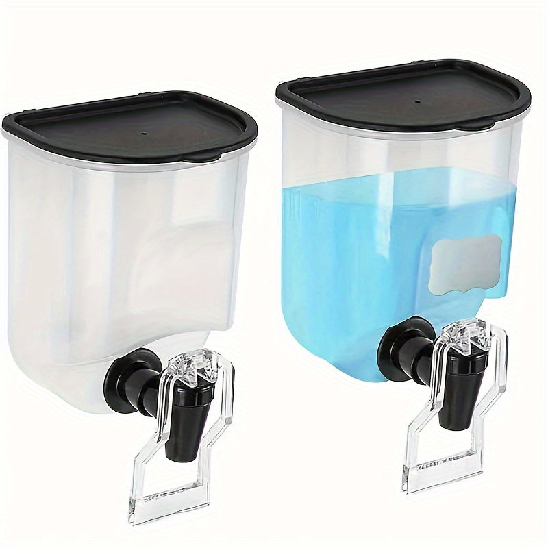 2 Durable Wall-Mounted Mouthwash Dispenser, 21 Oz Plastic Container, No Electricity Required, Bathroom Organization And Storage Additions