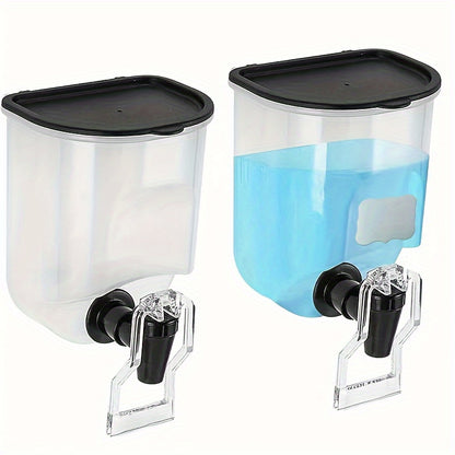2 Durable Wall-Mounted Mouthwash Dispenser, 21 Oz Plastic Container, No Electricity Required, Bathroom Organization And Storage Additions