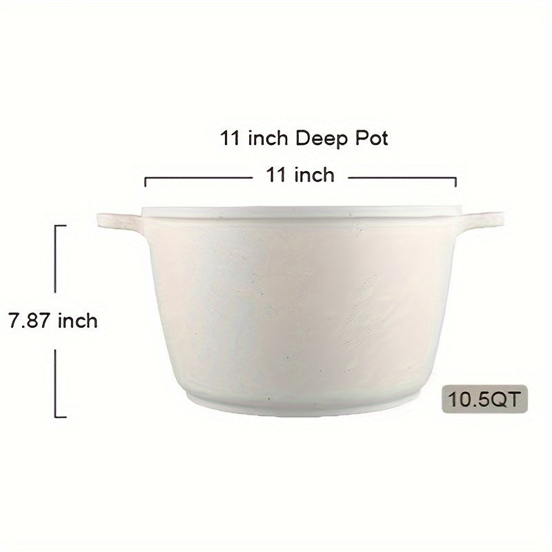 Hoarbar 10.5QT Large Capacity Non-Stick Stock Pot - High-Temperature Resistant, Induction & All Stovetops Compatible, Easy-Clean Design for Home Cooks & Families, Perfect Housewarming Gift