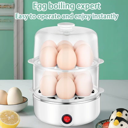 Double-layer Egg Steamer, Multi-functional Small Egg Steamer Pot, Stainless Steel Mini Breakfast Machine, Suitable for Use At Home And Dormitory, Essential Items for Student Dormitories, Back to School, Thanksgiving Gifts, Holiday Gifts