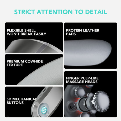 Neck Massager with Heat Cordless Electric Kneading Neck Massage Device Portable Wearable Hands-Free Muscle Relaxer for Office Car Travel Gift for Women Men