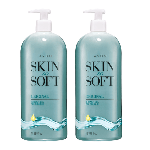 Jojoba Oil Moisturizing Shower Gel 33.8oz 2-Pack - Gentle Cleansing, Softening & Conditioning | Fresh Herbal Scent | All Skin Types | Dermatologist Tested