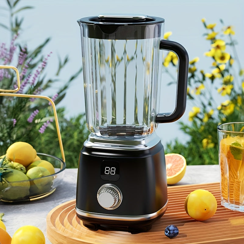 Multifunctional USB Rechargeable Juicer with Digital Display - Perfect for Smoothies, Milkshakes & Fresh Fruit Drinks - Easy to Clean, Ideal for Home, Office, Travel - Portable Mixer, Juicer for Smoothies