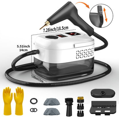 Household High Pressure Steam Cleaner, Steam Cleaner Handheld, High Temperature Carpet Cleaner, Handle Gear Switch Adjustment, LCD Display, 40.58oz Water Tank Capacity, Suitable for Kitchen Fumes, Sofas, Easter Gifts,