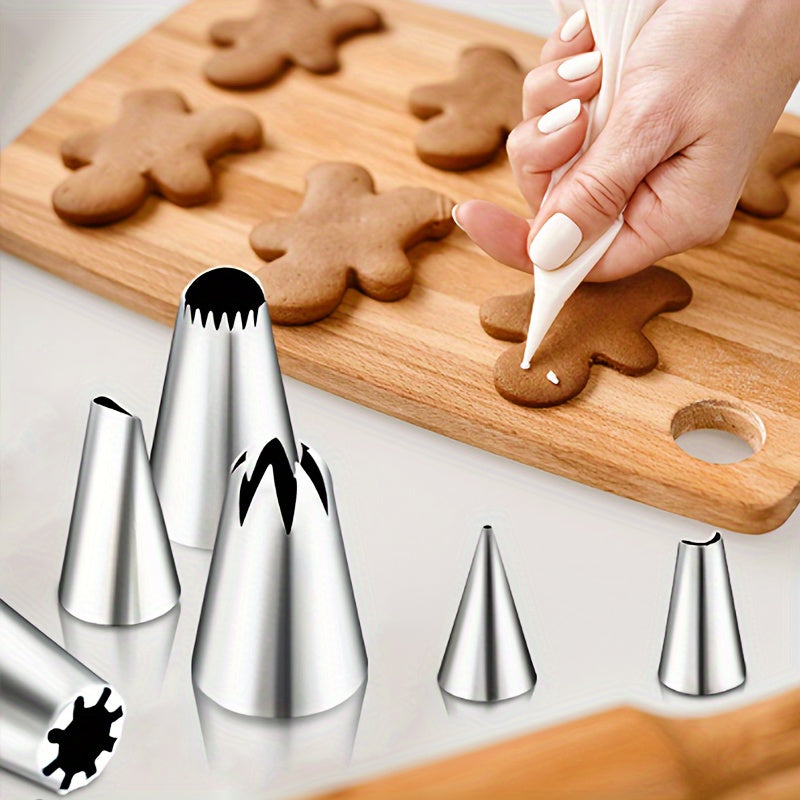 386 Pcs Cake Decorating Baking Set with Piping Nozzles & Frosting Tips – Complete Beginner Baking Tool Kit with Floral Nozzles, Pastry Tips & Decorating Tools