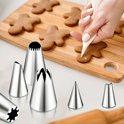 386 Pcs Cake Decorating Baking Set with Piping Nozzles & Frosting Tips – Complete Beginner Baking Tool Kit with Floral Nozzles, Pastry Tips & Decorating Tools