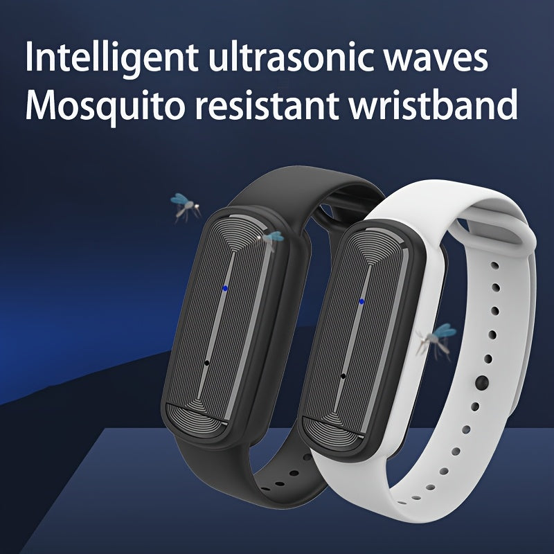 Ultrasonic Mosquito Control Bracelet USB Charging, Intelligent Mosquito Repellent, Mosquito Control, Bracelet, Camping, Outdoor