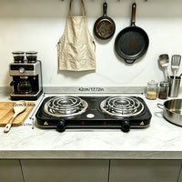 Black Double Stove