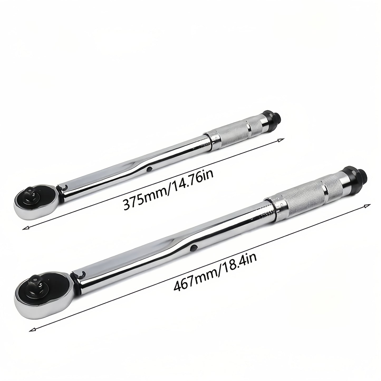 Torque Wrench Adjustable Drive 3/8" & 1/2" - Preset Click Torque Wrench for Automotive, Bike & Bicycle Maintenance, Ratchet Wrench with Dual Scale, Accurate & Durable, Gift for Husband & Car Enthusiasts