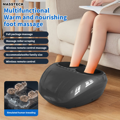 Shiatsu Foot Massager Machine with Heat – Deep Kneading Electric Foot Massager for Plantar Fasciitis, Tired Muscles & Arch Pain Relief | Fits Men Up to Size 12 | Home & Office Use | Gift for Mom, Dad & Seniors