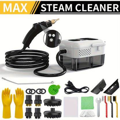 Portable Steam Cleaner High-Temperature High-Pressure Handheld Steamer for Home, Carpet, Tile & Grout Cleaning – 9-Speed Adjustable, 3 Models: Basic, Upgraded & Smart