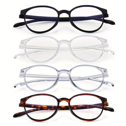 3Pack Rimless Reading Glasses for Women Blue Light Blocking Lightweight Metal Classic Computer Readers Anti Eyestrain