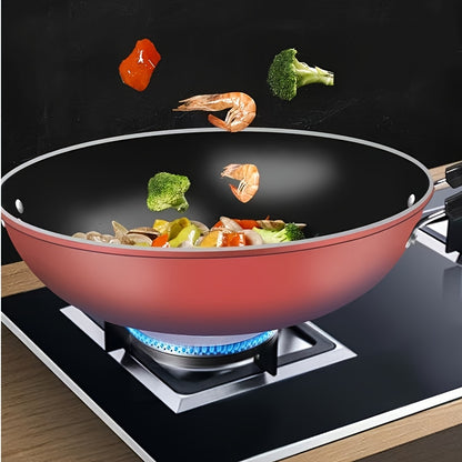 German Diamond Non-Stick Stir-Fry Pan Household Rice Stone Non-Stick Pan Bottom Smokeless Stir-Fry Pan Induction Cooker Gas Stove Pot Multi-Purpose Stir-Fry Pan Non-Stick Pan Household Stir-Fry Pan Flat Bottom Pot Induction Cooker Gas Stove Universa