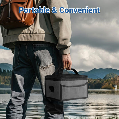 Rechargeable Automatic Heating Lunch Box, Adult Size Cordless Insulated Lunch Box, 1-liter Portable Self-heating Food Warmer,loncheras Electricas Para Calentar Almuerzo Suitable for Office, Picnic, Car and Outdoor Activities.