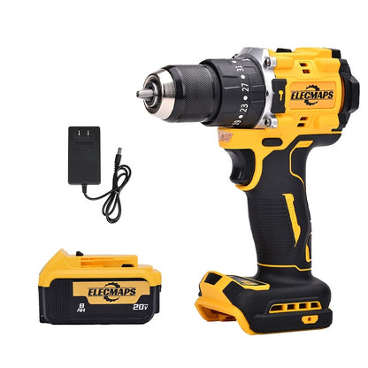 For Dewalt 20V Batteries, 1500 Nm Impact Wrench, Brushless Drills And Screwdrivers"Three-Power Compact Tool Set" Optional Chargers And Batteries. Suitable For And Industrial Use, And Provides Complete Home Repair And Construction Tool, Best Gift