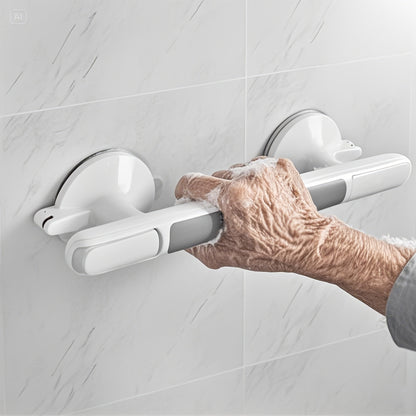1pc Safety Handrails for Seniors - Easy Installation Without Drilling, Featuring Non-Slip Surfaces for Bathrooms, Equipped with Strong Suction Cups, Made of Durable Plastic, Ideal for Use in Bathrooms, Kitchens