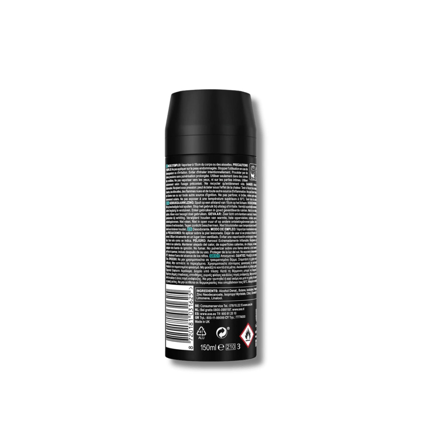 Men's Body Spray 6-Pack 150ml - Fresh Masculine Scent, Long-Lasting Fragrance | Apollo Scent | Deodorizing Body Mist for Men | Bulk Value Set