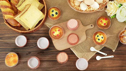 300pcs Cupcake Liners Cupcake Wrappers Woodland Animal Cupcake Cups Paper Muffin Baking Liners Holders For Bridal Showers Wedding Holiday Birthday Party Decorations (Woodgrain)