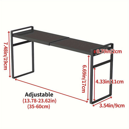 1pc Small Narrow Tall Shelf for Kitchen Windowsill Organizer Stackable Shelves Bathroom Sill Thin Shelves for Narrow Spaces Counter Top Racks Scalable Window Plant Rack, Standing Shelf, Standing Shelf