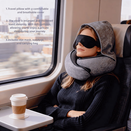 U-Shaped Soft Neck Pillow, Ergonomically Designed for Air Travel And Cervical Support, Convenient And Portable for Use on Flights, in Hotels, And During Commutes