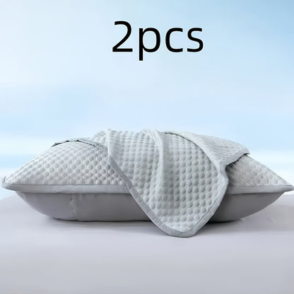 Two Brand New Three-Dimensional Ice Bean Pillow Covers Without Inserts, Perfect for Keeping Cool in an Air-Conditioned Bedroom During The Summer, And They Are Machine Washable