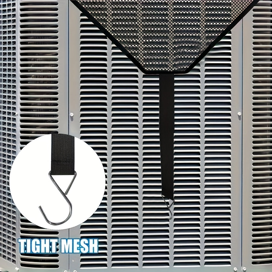 1pc Premium Outdoor Air Conditioner Cover - Super Durable, Water Resistant, Windproof - Dust & Cold Air Barrier with Breathable PVC Mesh Ventilation
