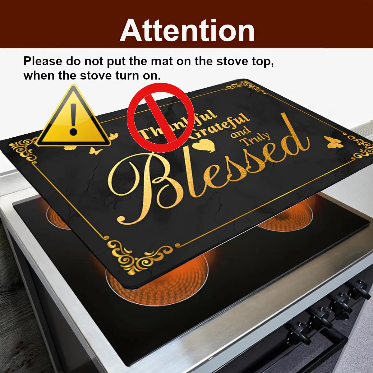 Heat-Resistant Scratch-Proof Glass Cooktop & Appliance Protector - Dishwasher/S Washer/Dryer Safe Cover, Expands Counter Space, Elegant /White Stove Cover for Ovens, Dishwashers, Washing Machines - Compatible with most Glass Surfaces