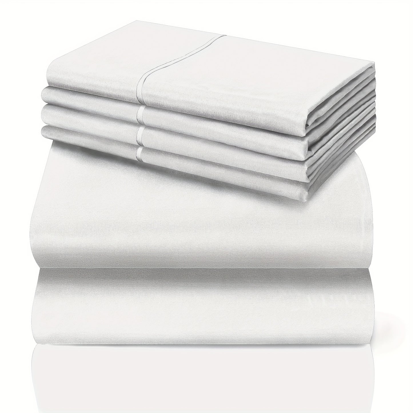 California King Sheet Set- 6pcs Breathable & Cooling Bed Sheets | Ultra-Soft Hotel Luxury Bed Sheets | 18" Deep Pocket | Wrinkle, Fade,. Includes 1 Flat Sheet, 1 Fitted Sheet, 4 Pillowcases