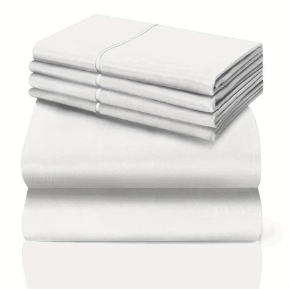 California King Sheet Set- 6pcs Breathable & Cooling Bed Sheets | Ultra-Soft Hotel Luxury Bed Sheets | 18" Deep Pocket | Wrinkle, Fade,. Includes 1 Flat Sheet, 1 Fitted Sheet, 4 Pillowcases