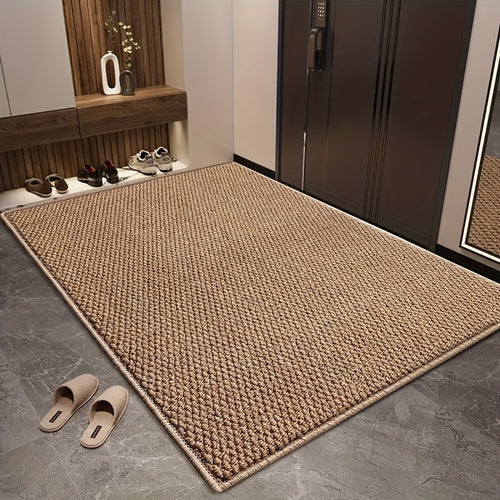 Bathroom Mat Made of Imitation Sisal, Suitable for Entryways, Designed to Resist Cat Scratches, Capable of Absorbing Water And Removing Mud And Sand, Features Anti-Slip Properties And Is Easy to Clean, Ideal for Use in Bathrooms, Doorways
