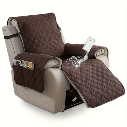 Multi-functional 23-inch Recliner Cover With Practical Pockets - Easy To Install, Scratch-resistant, Machine Washable, Suitable For Outdoor Use And Pet Protection, Easter Decoration