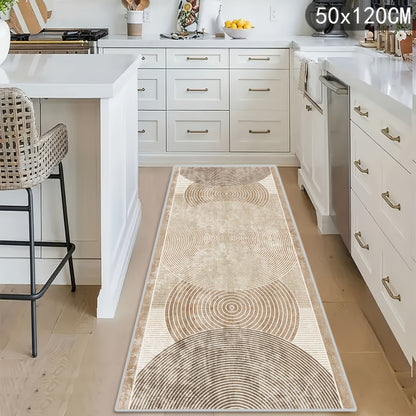 One Modern Area Rug Available In Beige/grey/black/brown, with Non-slip Backing And Machine-washable Design. Perfect for Indoor/outdoor Use In Hallways, Kitchens, Living Rooms, And Patios. Complements Both Modern And Traditional Home Or Office Decor