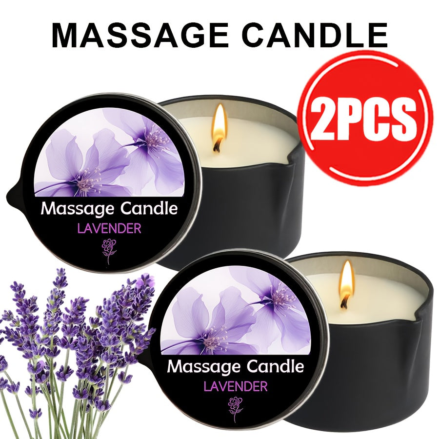 Scented Massage Candle 2-in-1 Soy Wax Essential Oil Body Lotion 20+ Scents 1pc 2pcs 6pcs Spa Nail Salon Pedicure Wedding Valentine Christmas Gift for Women