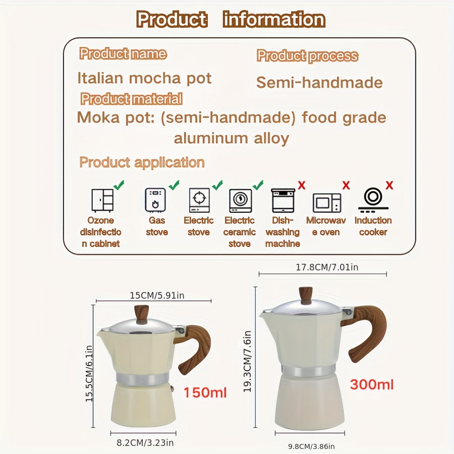 Traditional Stovetop Espresso Maker And Coffee Pot, Moka Pot Ideal for Italian And Cuban Cafes, Greca Coffee Maker, Italian Moka Pot Espresso Maker, Classic Aluminum Moka Pot, Perfect for Home Brewing And Camping | Easy to Use And Clean