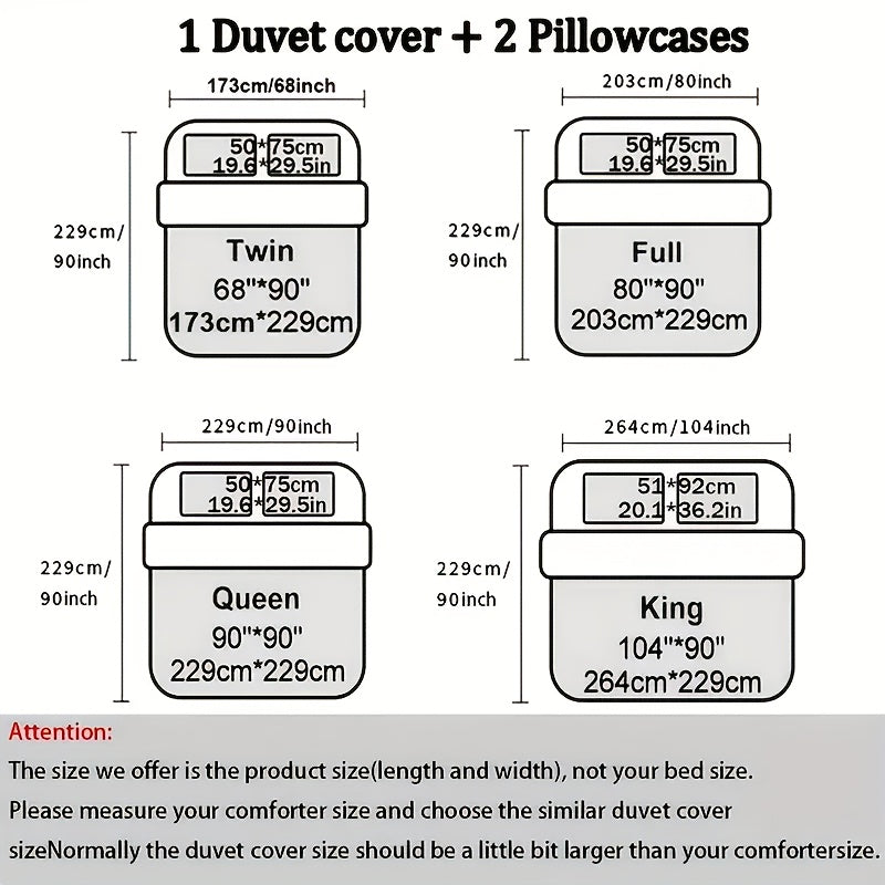 3D Geometric Cube Design Quilt Cover Set | 3-Piece Polyester Bedding | Black & Blue Grid Print | All-Season Soft Cover | 1 Duvet Cover + 2 Pillowcases | Machine Washable