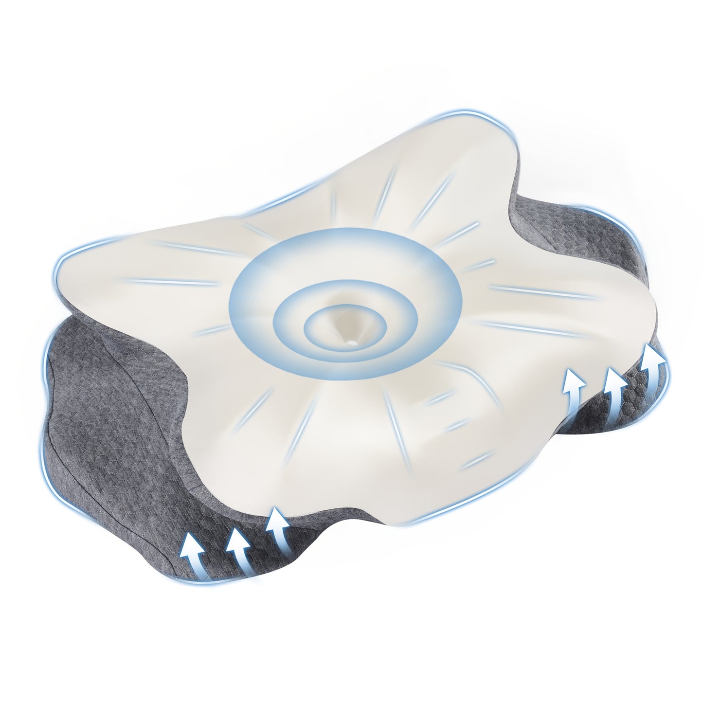 Cervical Neck Pillow, Ergonomic Contour Neck Pillows, Memory Foam Orthopedic Bed Pillow For Side Back Stomach Sleeper, Neck Pillow With Cooling Pillowcase
