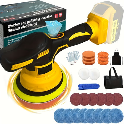 Cordless Car Polisher for Dewalt 20V Battery, Polisher And Damper, 6 Variable Speeds, Up to 6800 Rpm, Cordless Polisher for Car Detailing/polishing/waxing (battery Not Included). A Perfect New Year's Gift Or Christmas Present for Men And Husbands.