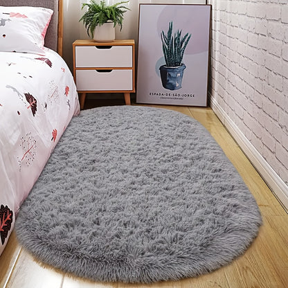 1pc Soft Shaggy Runner Rug for Bedroom, 2X6 Feet Indoor Modern Fluffy Area Rugs Fuzzy Carpet for Hallway Bedside, Easy to Clean, Upgrade Non-Slip Shag Plush Rug for Dorm Living Room, Winter Indoor Flooring, Heating Next to The Stove, Etc