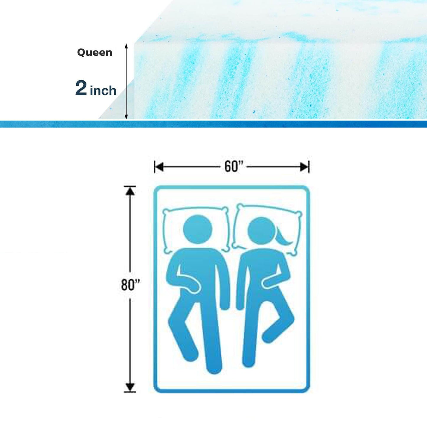 1 P Ergonomic Cooling Gel Swirl Mattress Lightweight, Comfortable, Breathable, Mattress, Comfort Mattress/ 1 Ergonomic Foam Neck Pillow Neck Support Pillow; Buy Separately/ Combined
