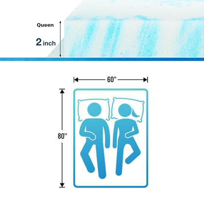 1 P Ergonomic Cooling Gel Swirl Mattress Lightweight, Comfortable, Breathable, Mattress, Comfort Mattress/ 1 Ergonomic Foam Neck Pillow Neck Support Pillow; Buy Separately/ Combined
