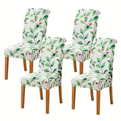 Chair Covers Slipcovers Set Of 4 And 6, Spandex Super Fit Stretch Removable Washable Kitchen Parsons Protector for Dining Room, Hotel, Ceremony