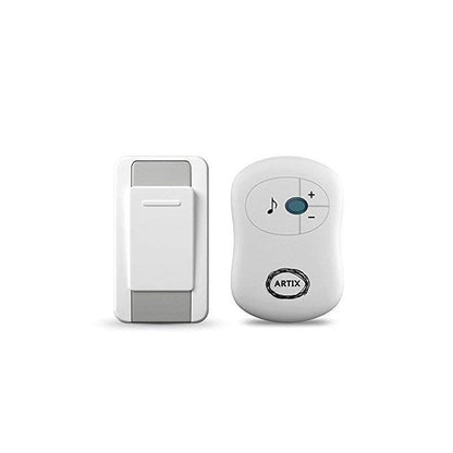 Wireless Doorbell Waterproof, Operates at 100 Meters, 36 Chimes & Adjustable Volume, 1 Receiver & 1 Remote Push Button Transmitter